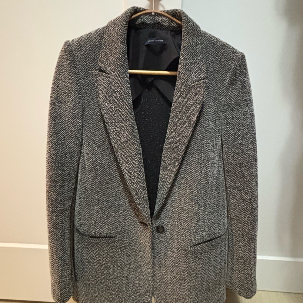 Tommy Hilfiger Herringbone pattern woman’s blazer jacket - small